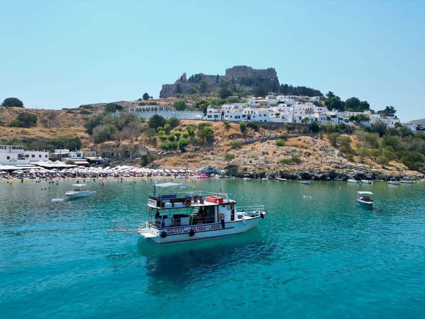 Kolymbia: All-Inclusive Catamaran Cruise with Lunch & Drinks - First stop: Tsambika Bay