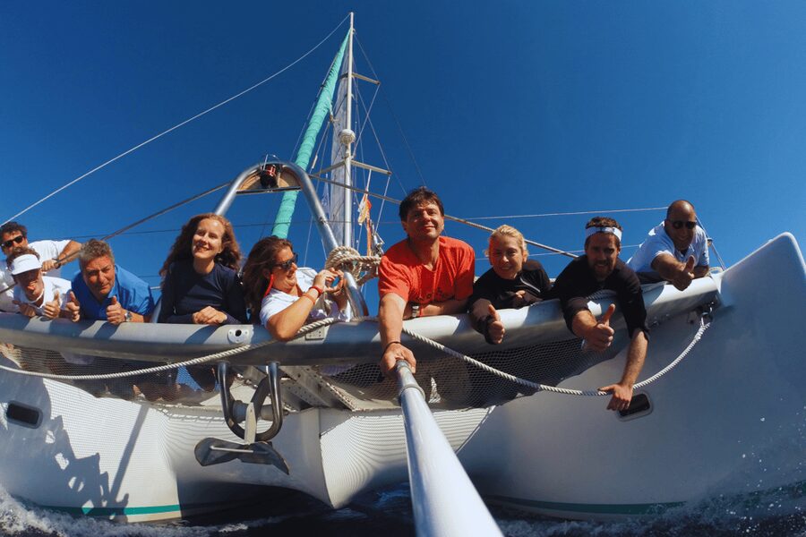 KOS: Catamaran Day Cruise – Swim, Snorkel, Food & Drinks! - Leaving Kos harbor for a day at sea