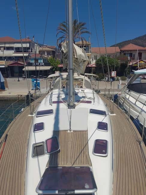 Lefkada: Private Sailboat Rental with Skipper - Planning the stops with your skipper