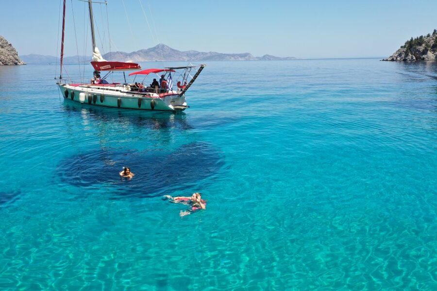 Lindos: Full-Day Private Sailing Cruise - Food, drinks, and onboard comfort