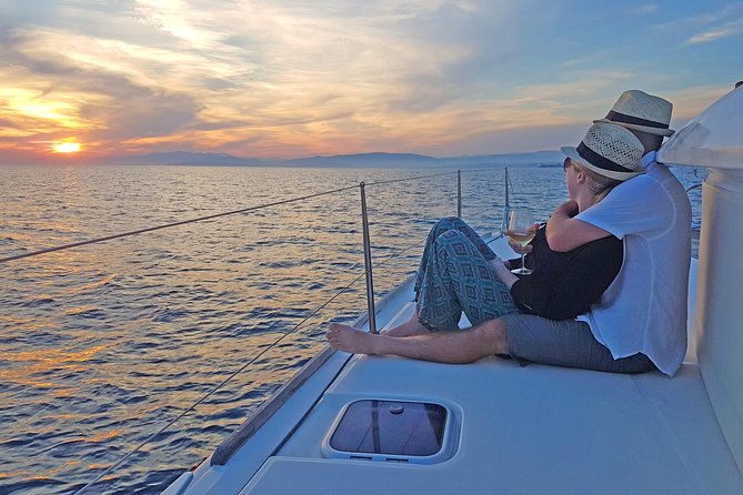 Luxury Catamaran Cruise from Athens with Traditional Greek Meal and BBQ - Sailing past Voula and Vouliagmeni