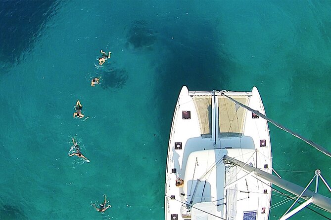 Luxury Catamaran Cruise Including pickup and Traditional Food - The first swim stop on the Athens Riviera
