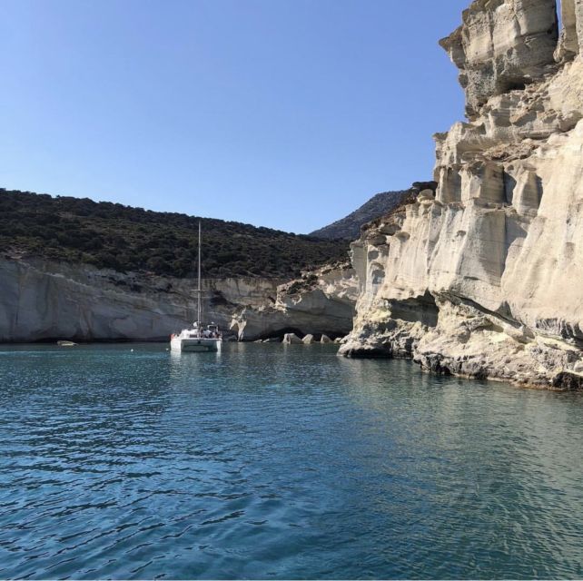 Milos: Full-Day Catamaran Cruise to Poliegos and Kleftiko - Key points at a glance