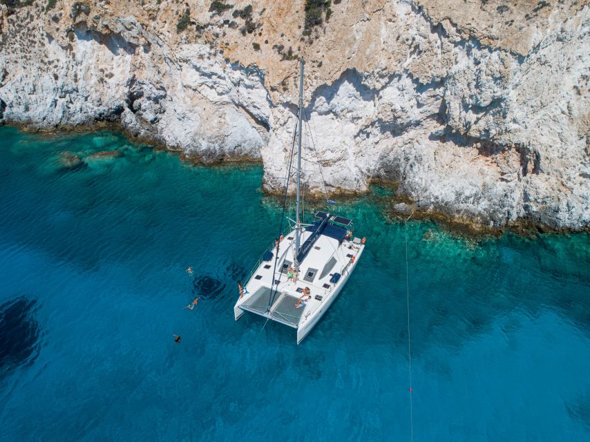 Milos: Full-Day Catamaran Cruise to Poliegos and Kleftiko - Gerakas, thermal springs, and the Sulphur Mines