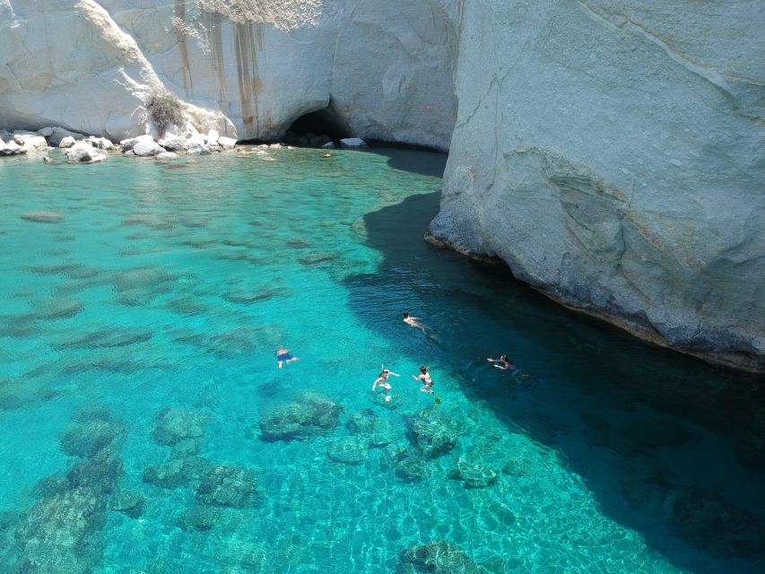 Milos: Full-Day Catamaran Cruise with Paddle Board - Cape Vani and the first swim at Kalogries