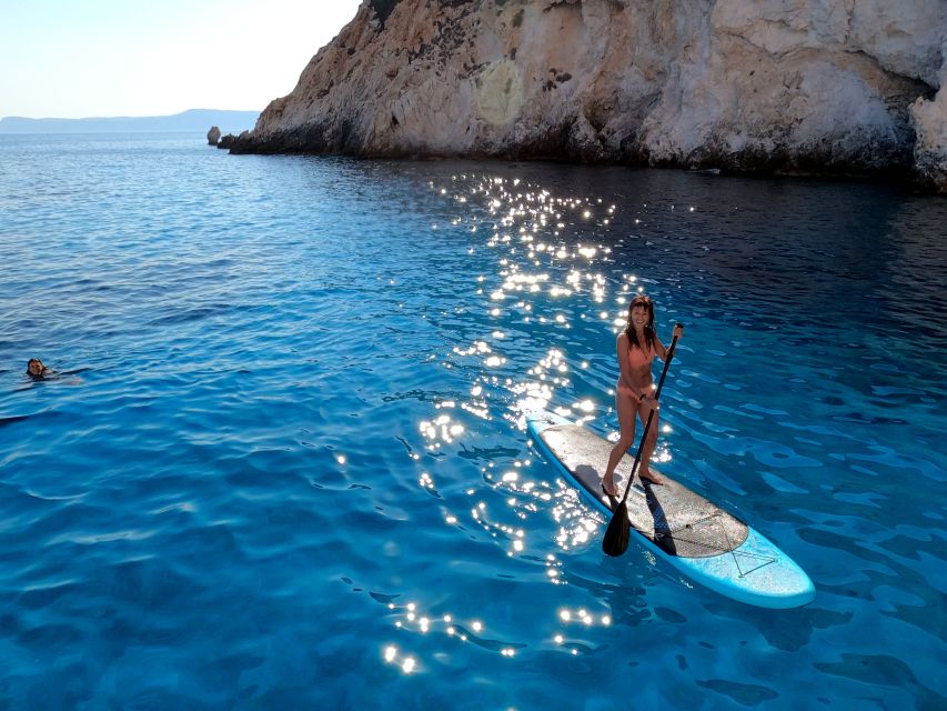 Milos: Full-Day Catamaran Cruise with Paddle Board - A final swim at Saint Dimitrios