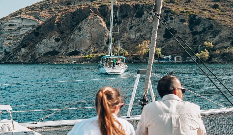Milos: Kleftiko Morning Catamaran Cruise with Lunch & Drinks - What to bring and what to arrange early