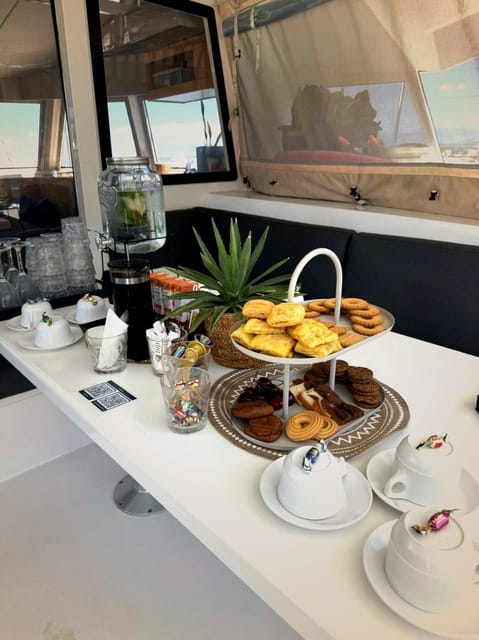 Milos: Kleftiko Morning Catamaran Cruise with Lunch & Drinks - Comfort during the long return to Adamantas