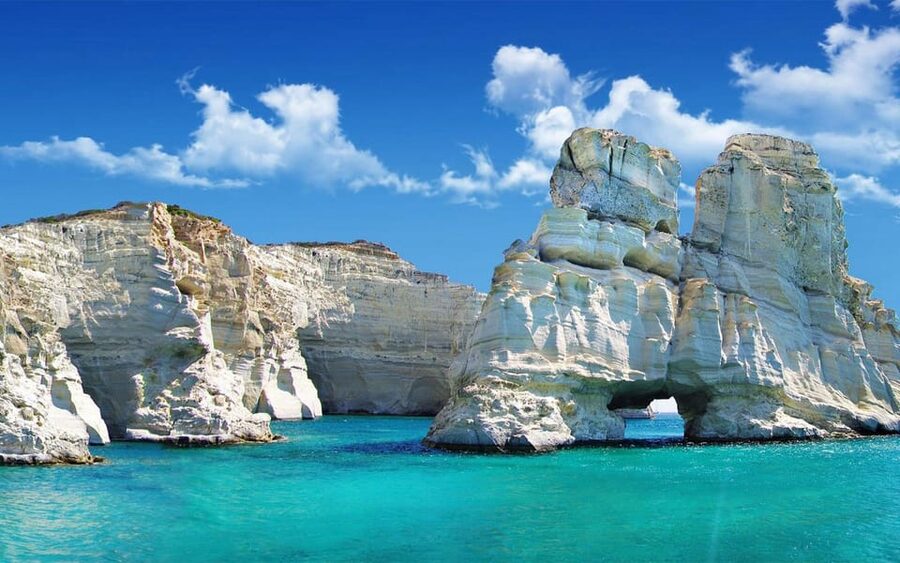 Milos: Kleftiko Sunset Catamaran Cruise with Meal & Drinks - Sunset at sea, with room to find your own pace