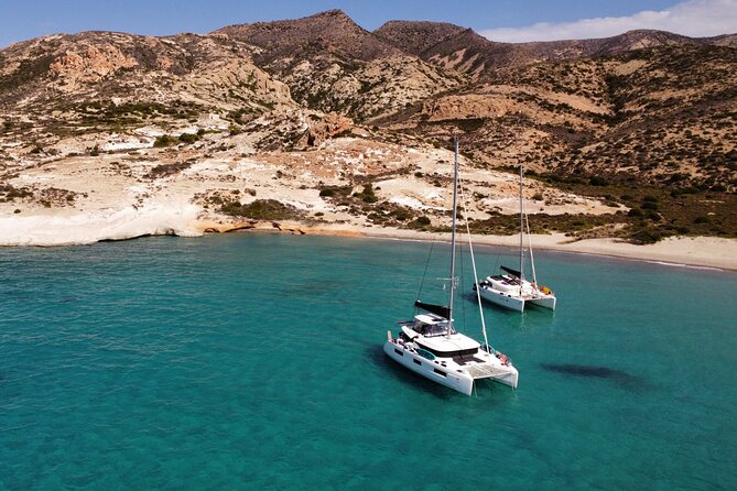 Milos & Poliegos Catamaran Cruise Homemade Full menu BBQ & Drinks - Why a catamaran is a smart way to see Milos