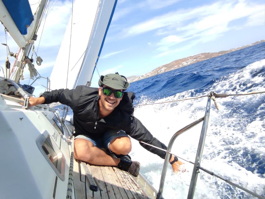 Mykonos: Delos and Rhenia Full-Day Sailing Cruise with Meal - Delos: An Hour Among Marble Ruins