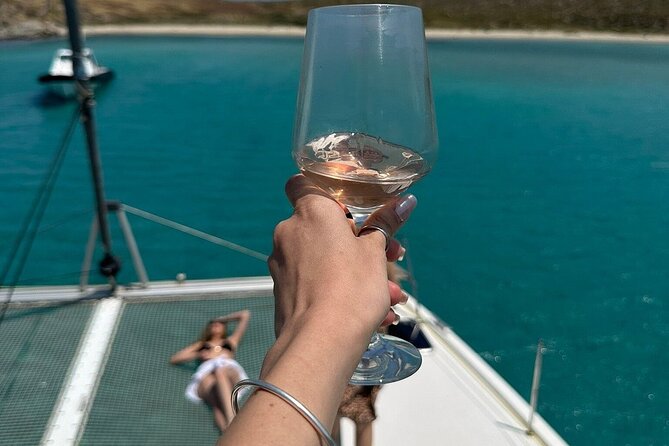 Mykonos Shared Catamaran Tour Experience - My final call on the Ornos yacht cruise
