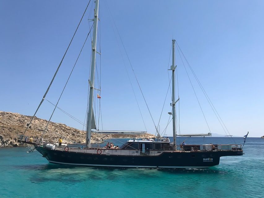 Mykonos: Yacht Cruise to Rhenia and Guided Tour of Delos - Wind, waves, and practical comfort