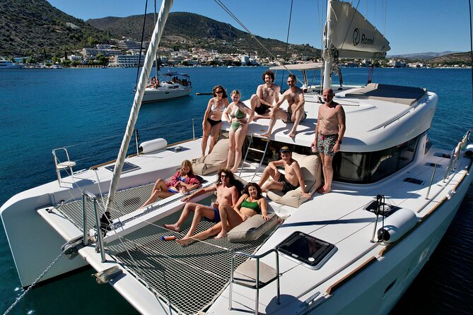 Nafplio Catamaran Full Day Sailing Private Cruise - Karathona Beach for the final stop