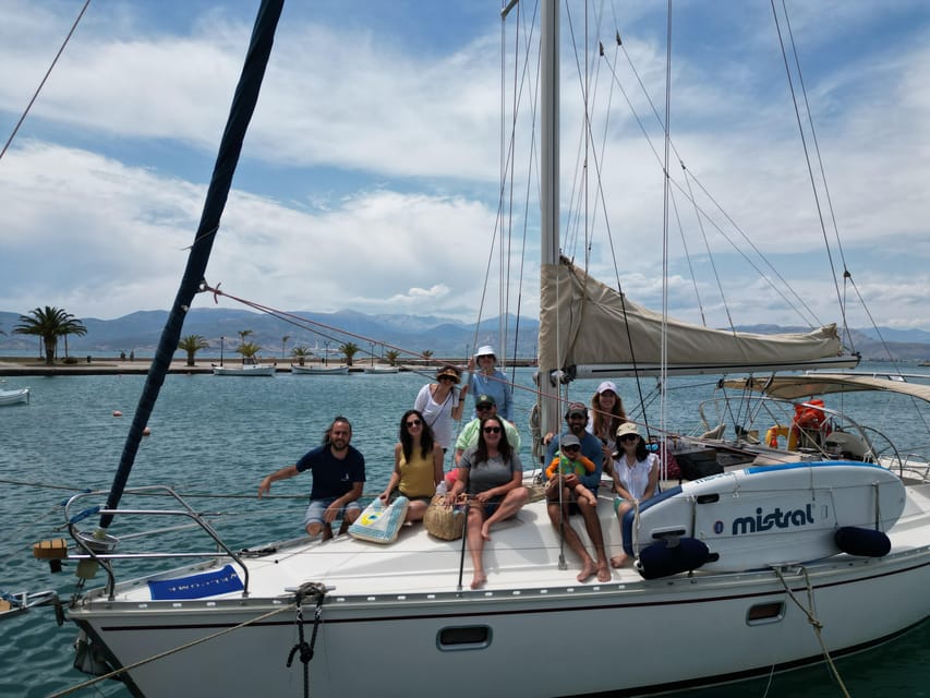 Nafplio Sun Sail Cruises | Semi-Private Half Day | Full Meal - Romvi, Daskalio, and the coast near Tolo