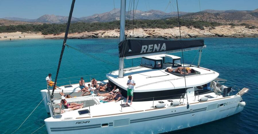 Naxos: Catamaran Cruise with Swim Stops, Food, and Drinks - Sun, shade, and the pace of the day