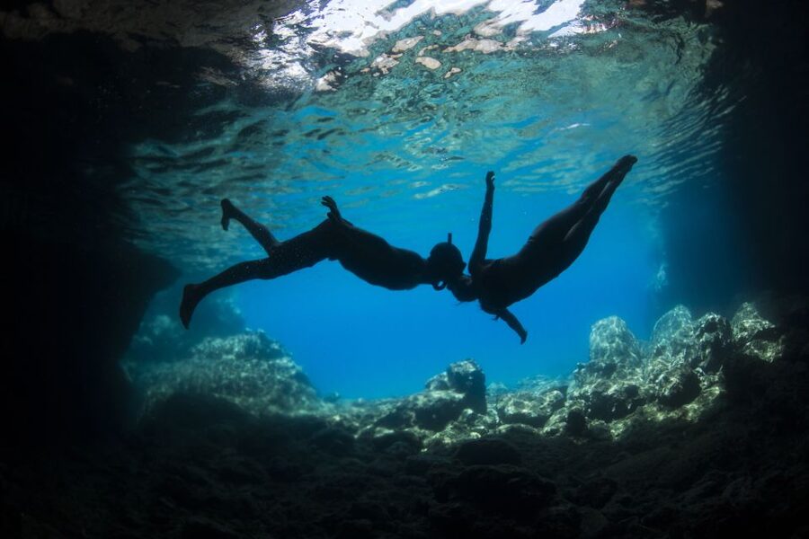 Naxos: Full-Day Small Cyclades Sailing Cruise - Second and third stops: clear water, sea life, and quiet time
