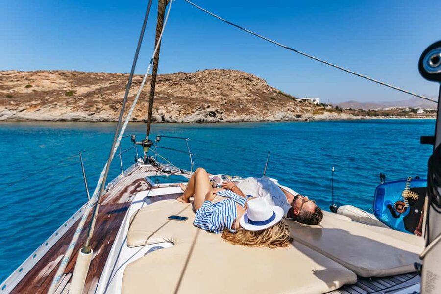 Naxos: Sailing Cruise with Lunch & Drinks - Swimming off Naxos and Paros