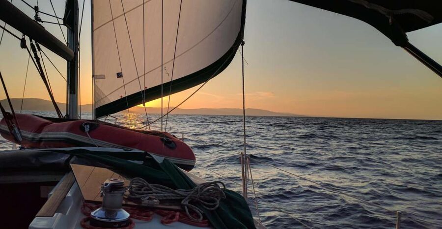 Neos Marmaras: Sunset West Sithonia Islets Sailboat Tour - Swimming near Kelyfos Island