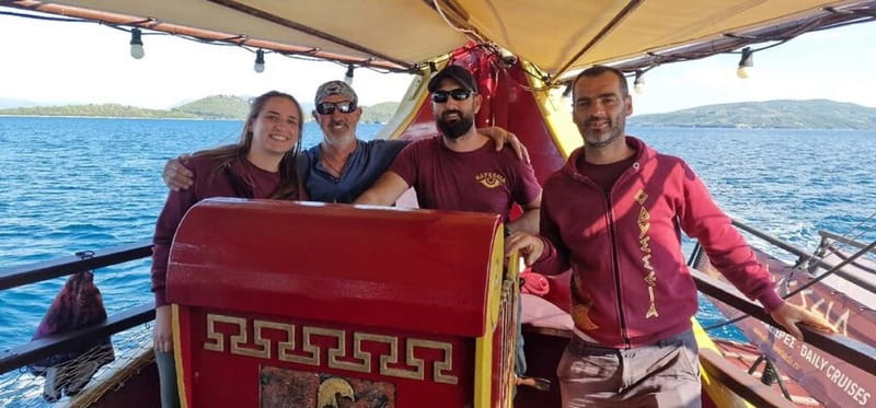 Nydri: Sailing Through History. Daily Cruise with Beach BBQ - Klimaki Beach and the all-you-can-eat BBQ