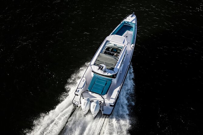 Private Axopar 37 MotorYacht Cruise in Santorini w/ Snack & Drink - Five to ten hours: choosing the right length