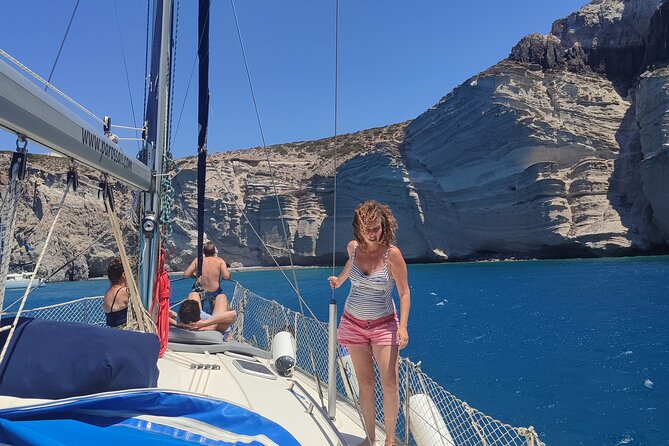 Private full day cruise to Antiparos with Paros Sail - Sailing back to Aliki