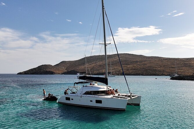 Private Mykonos Catamaran Day Cruise with Meals & Water Toys - Leaving from Ornos