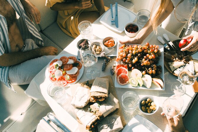 Private Sailing Cruise from Agios Nikolaos around Mirabello Bay - Food, fruit, and local wine on deck