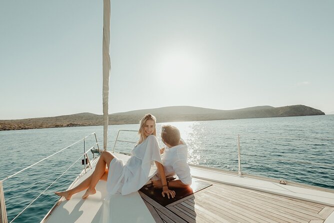 Private Sailing Cruise from Heraklion to Dia Island - Swimming in clear water with the boat as your base
