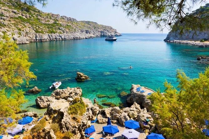 Private Sailing Cruise to Anthony Quinn Bay, Ladiko & Afandou Bay! - Traganou Caves and the first 45 minutes in the water