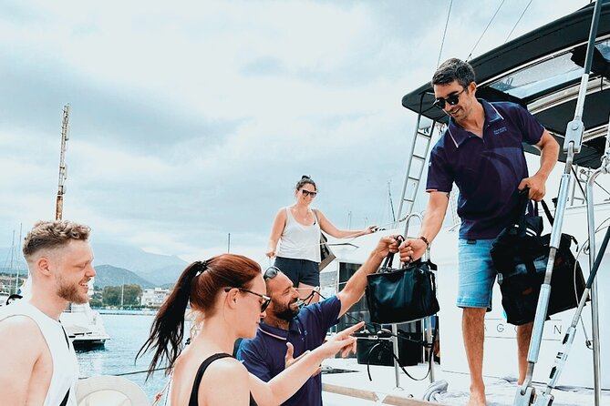 Rethymno: Private Catamaran Cruise with Lunch and Drinks - A private start at Rethymno Marina