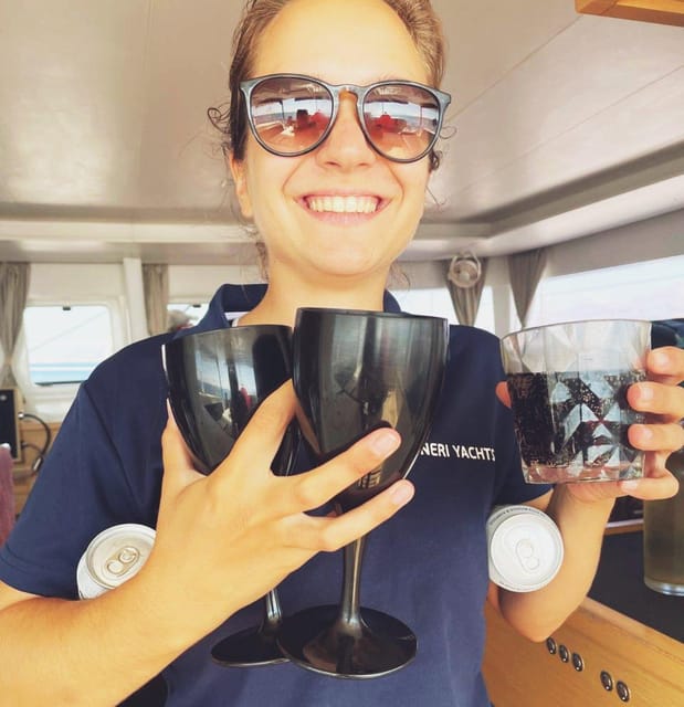 Rethymno: Sunset Catamaran Cruise - Sushi & Open Bar - Sushi, Fruit, and Greek Drinks at Sea