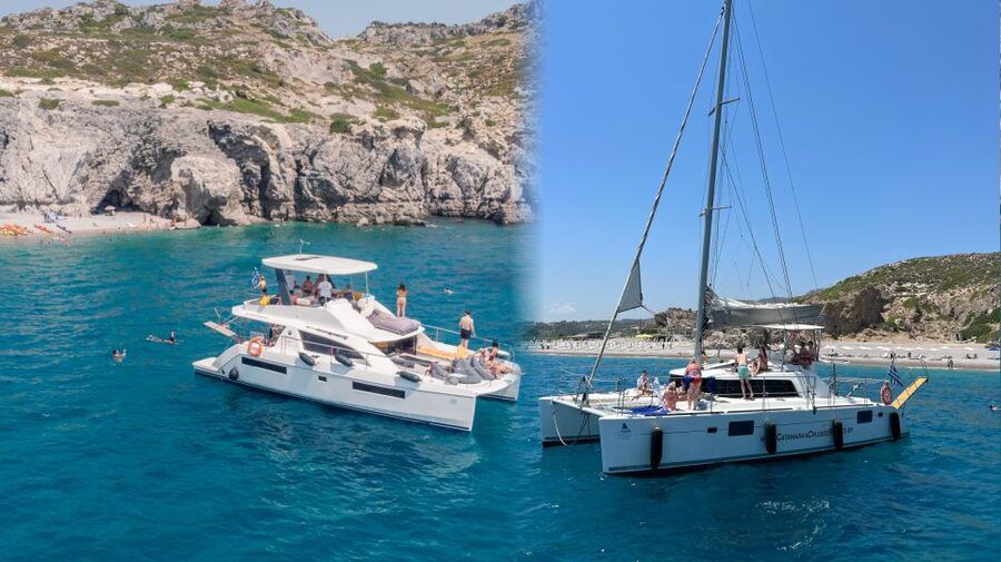 Rhodes: All-Inclusive Catamaran Cruise with Lunch and Drinks - Crew service and the feel onboard
