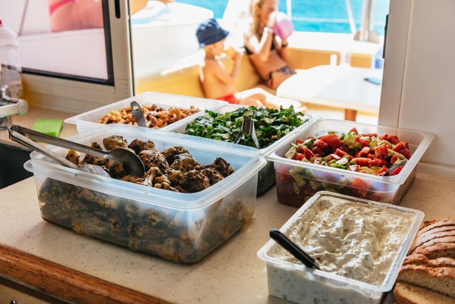 Rhodes: All-Inclusive Catamaran Cruise with Lunch and Drinks - Ladiko Bay, a quieter swimming hour