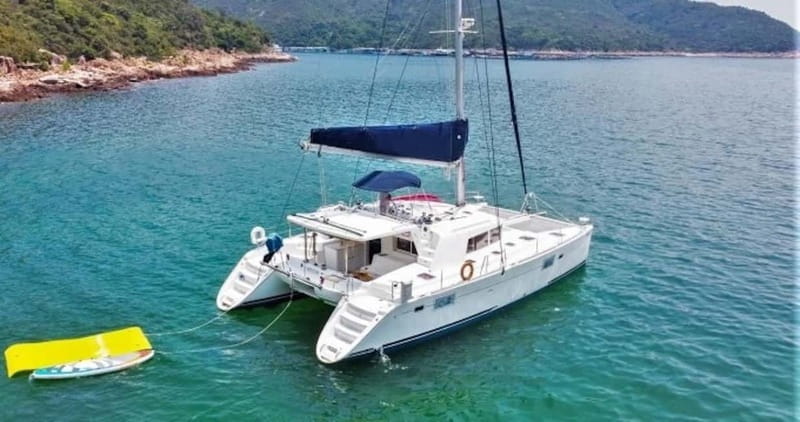 Rhodes: All inclusive Catamaran Escape with Lunch & Drinks - Ladiko Bay with lunch served at sea