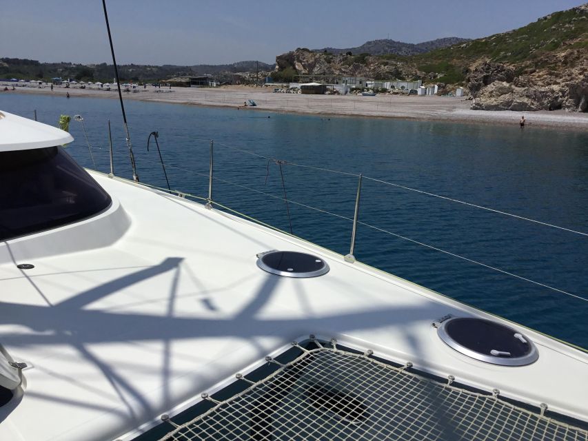 Rhodes: Sailing Catamaran Day Cruise with food and drinks - What the Private Price Really Buys