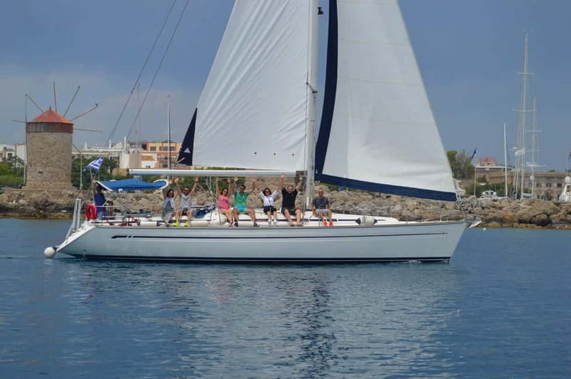 Rhodes: Sailing Yacht Cruise with Food & Drinks (SmallGroup) - Sailing along the Rhodes coast