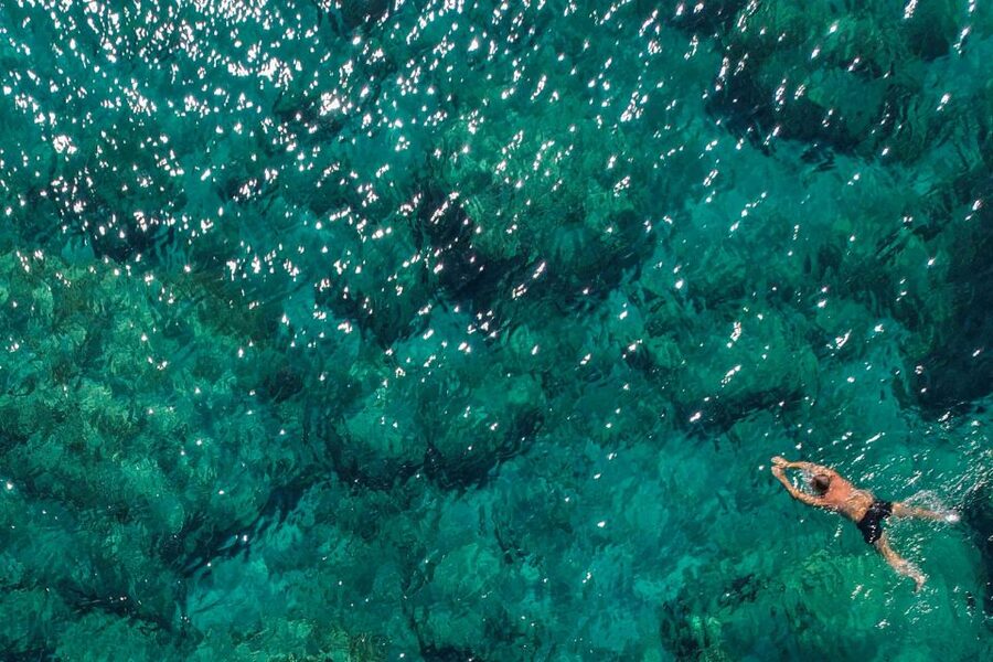 Rhodes: Sailing Yacht Cruise with Food & Drinks (SmallGroup) - Anthony Quinn Bay, the first swim stop