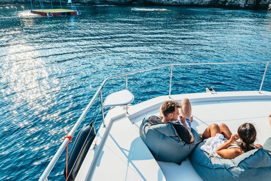 Rhodes: Sunset Catamaran Cruise with Dinner Buffet & Drinks - Key points at a glance