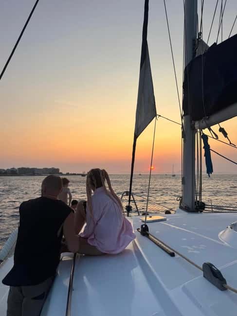 Rhodes: Sunset Catamaran Cruise with Snack, Fruits & Drinks - Key points to know before you book