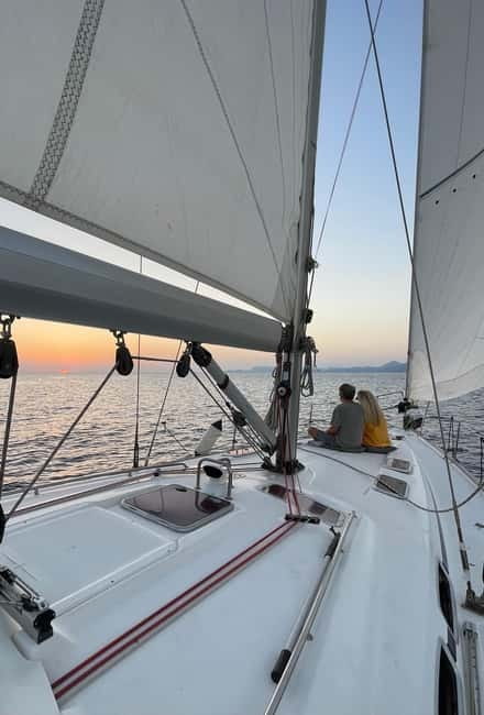 Rhodes: Sunset Catamaran Cruise with Snack, Fruits & Drinks - Leaving Mandraki Marina at 5 PM