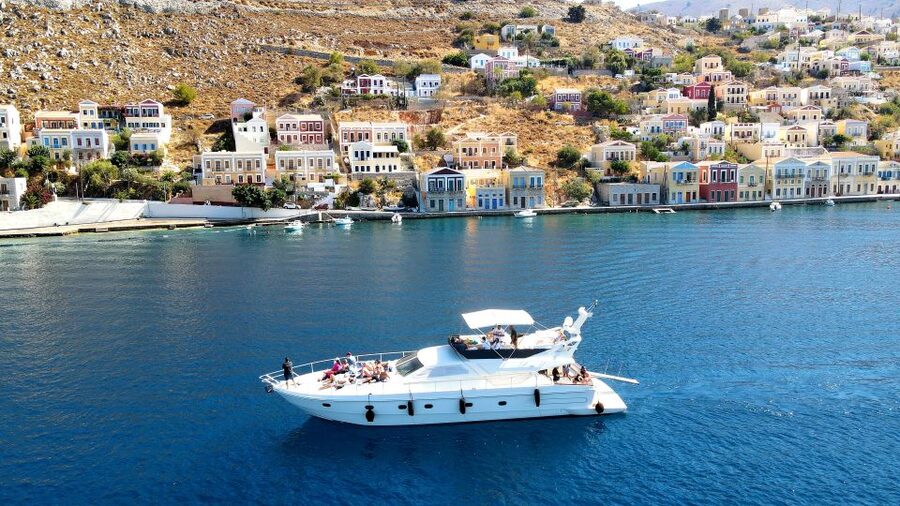 Rhodes: Symi Yacht Tour with Unlimited Drinks and Transfer - The ride from Rhodes to Symi