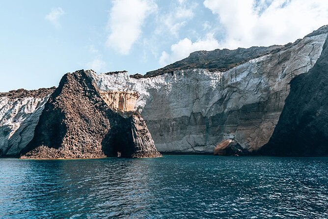 Round of Milos and Poliegos Sailing boat snorkelling cruise - Gerakas combines pale slopes with lunch