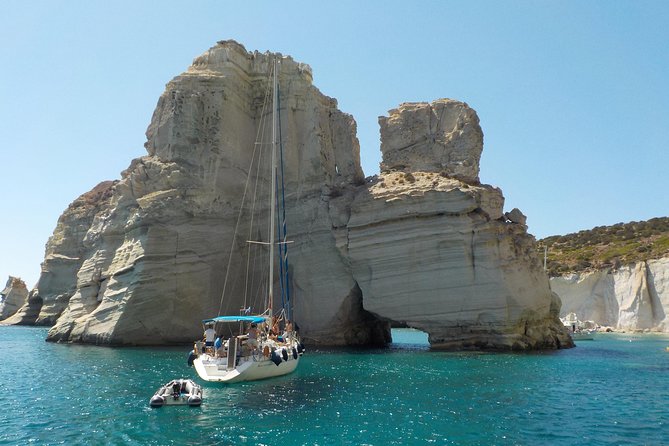 Round of Milos and Poliegos Sailing boat snorkelling cruise - Old sulfur mines and the southeast coast