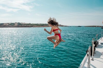 Sail the Athenian Coastline on a Catamaran with Meal & Wine