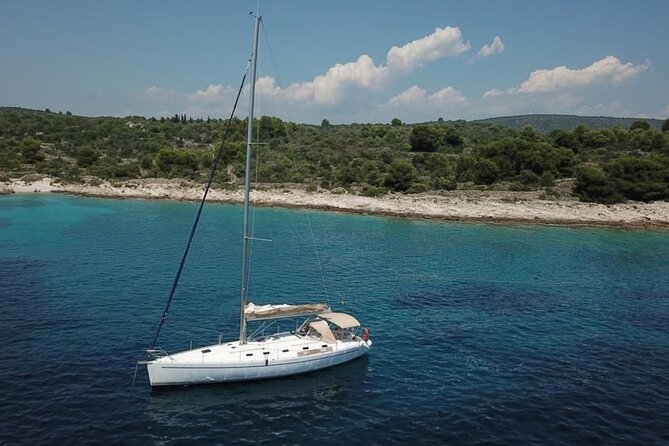 Sailing Boat Small Group Kleftiko and Sikia Cave West of Milos - Kalogries Beach Begins the Swimming