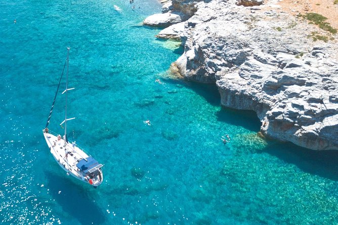 Sailing trip to the Top Coasts of Crete, Daily/Multi-day - Sweet Water Beach, a swim stop with a wild setting