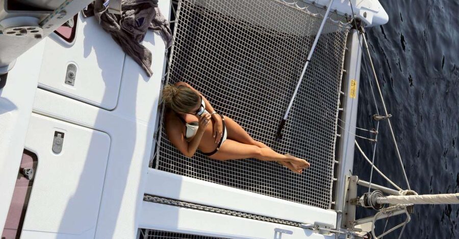 Santorini: 7-Hour Private Catamaran Cruise with Food & Drink - Starting at Vlychada Marina at 1:30 PM
