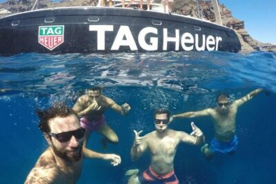 Santorini Adventurous Catamaran Experience with Snorkeling