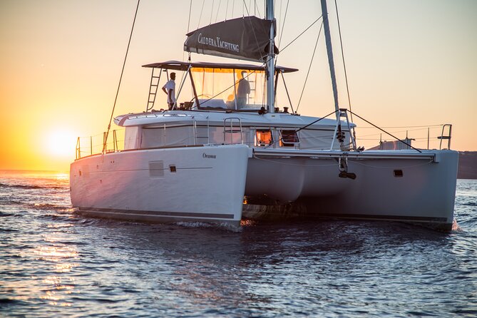 Santorini All-inclusive Catamaran Cruise with Thirassia Stop - Starting at Amoudi Bay below Oia